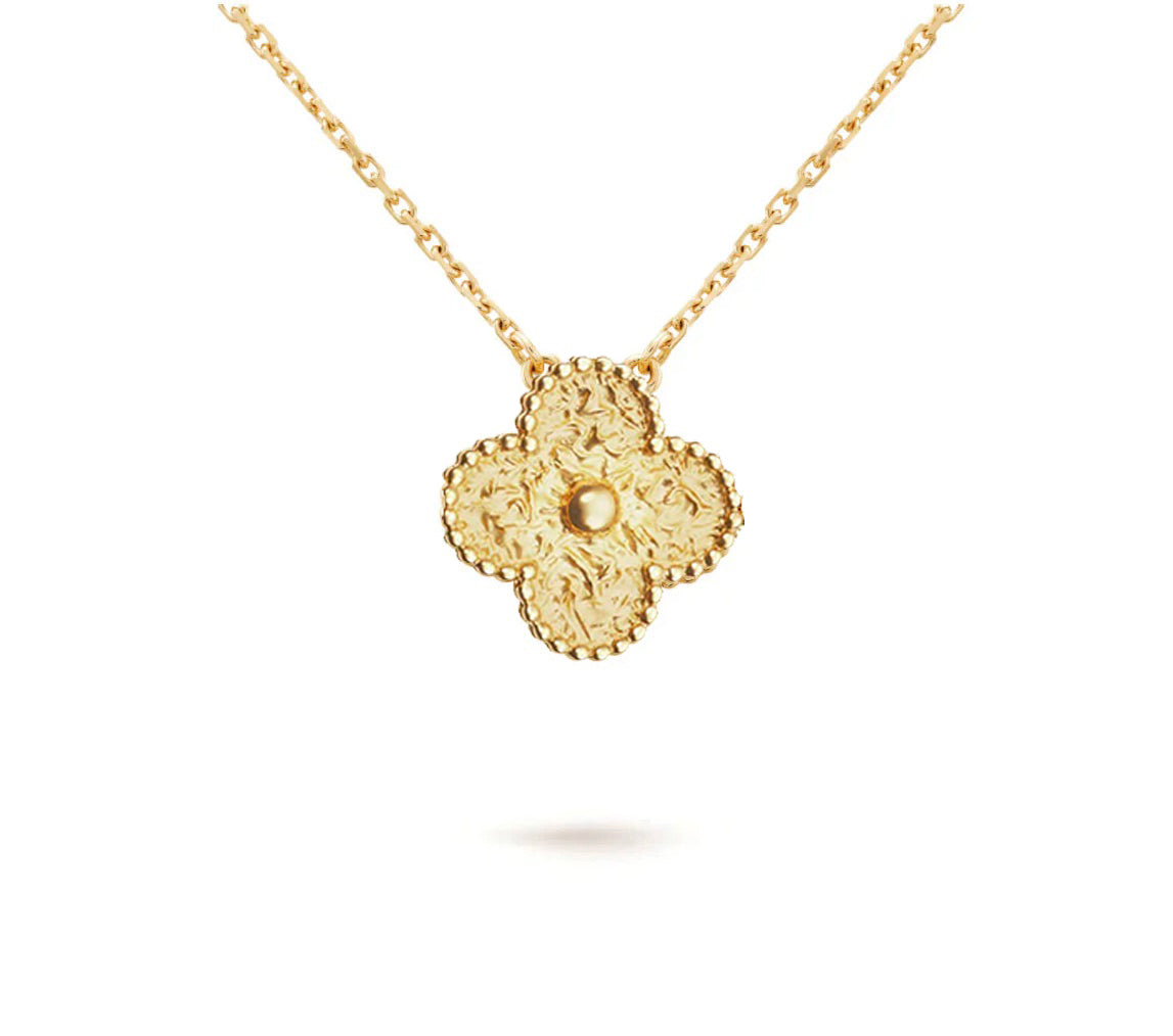 [Cadisa]CLOVER 15MM SINGLE FLOWER NECKLACE COLLECTION