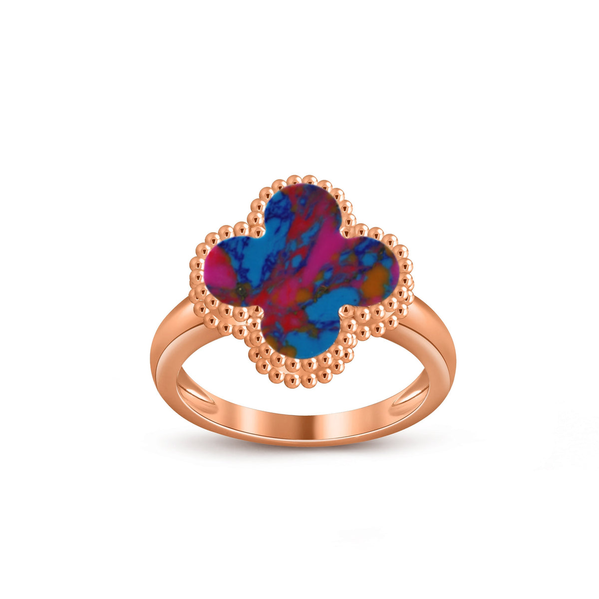 [Cadisa]CLOVER RING ROSE GOLD COLLECTION
