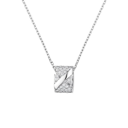 [Cadisa]LIENS EVIDENCE DIAMOND PAVED NECKLACE