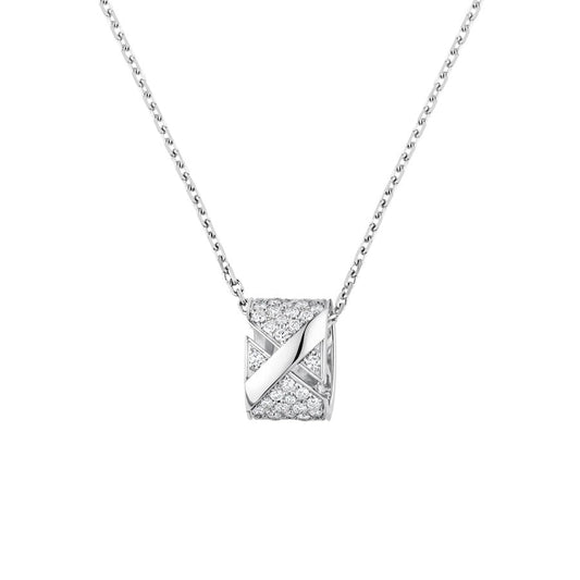 [Cadisa]LIENS EVIDENCE DIAMOND PAVED NECKLACE