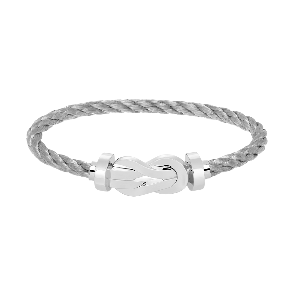 [Cadisa]CHANCE LARGE 8 FIGURE BUCKLE NO DIAMOND BRACELET SILVER