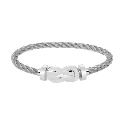 [Cadisa]CHANCE LARGE 8 FIGURE BUCKLE NO DIAMOND BRACELET SILVER