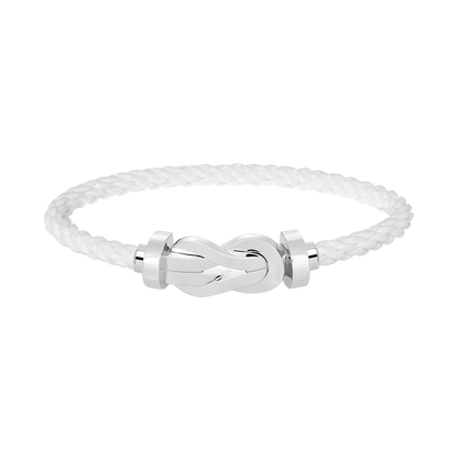 [Cadisa]CHANCE LARGE 8 FIGURE BUCKLE NO DIAMOND BRACELET SILVER