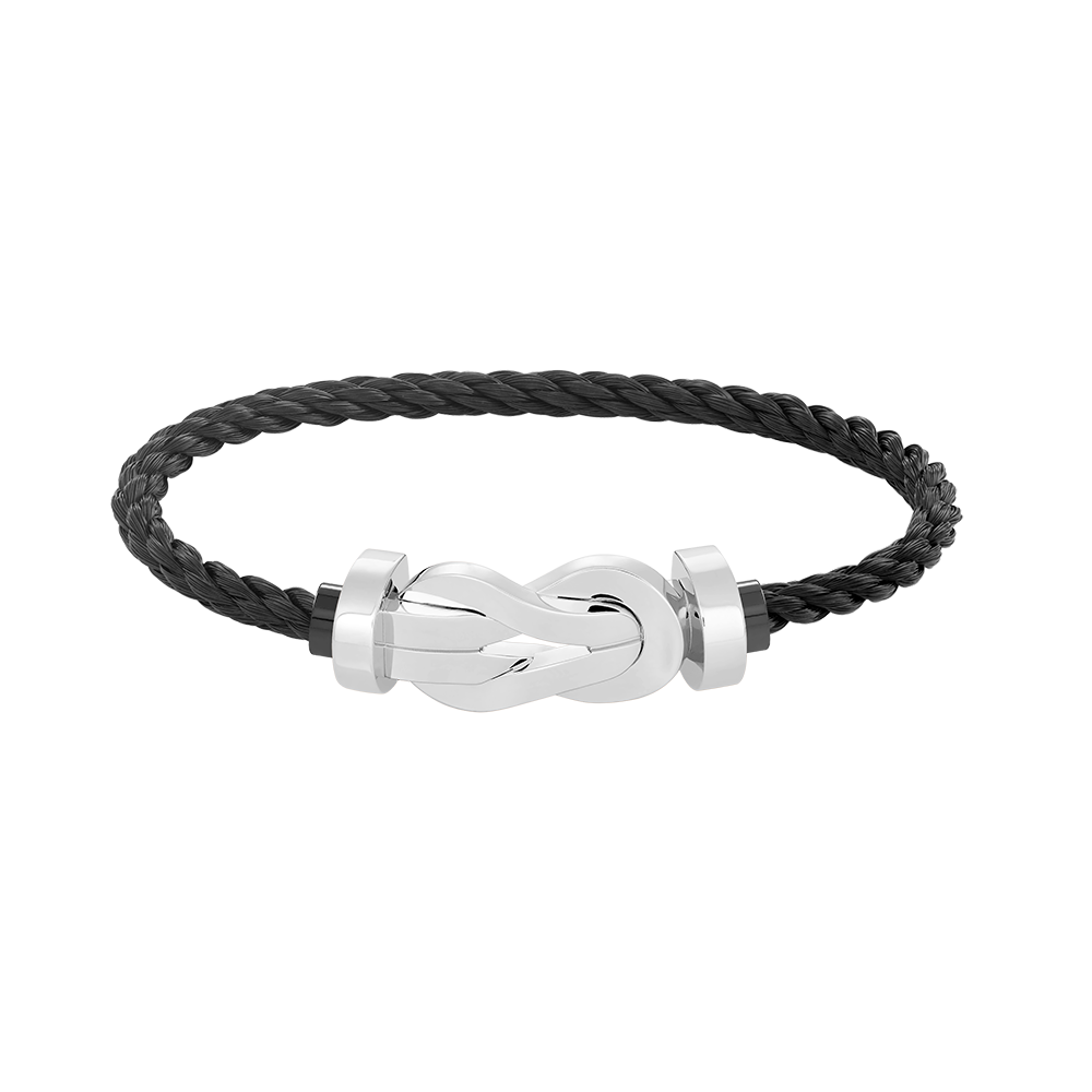 [Cadisa]CHANCE LARGE 8 FIGURE BUCKLE NO DIAMOND BRACELET SILVER