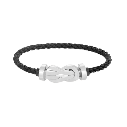 [Cadisa]CHANCE LARGE 8 FIGURE BUCKLE NO DIAMOND BRACELET SILVER