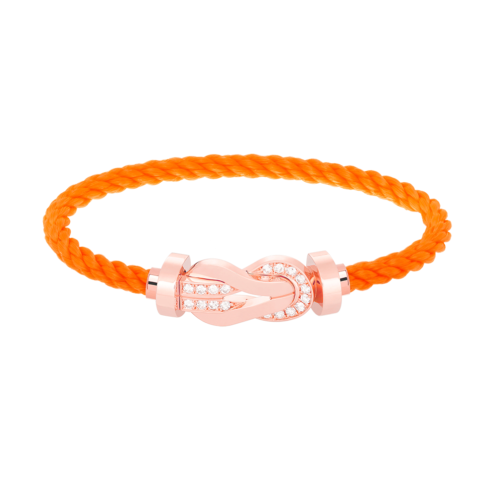 [Cadisa]CHANCE LARGE 8 FIGURE BUCKLE HALF DIAMOND BRACELET ROSE GOLD