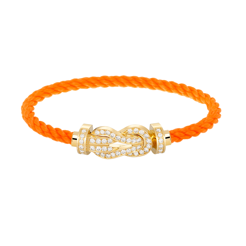 [Cadisa]CHANCE LARGE 8 FIGURE BUCKLE FULLDIAMOND BRACELET GOLD