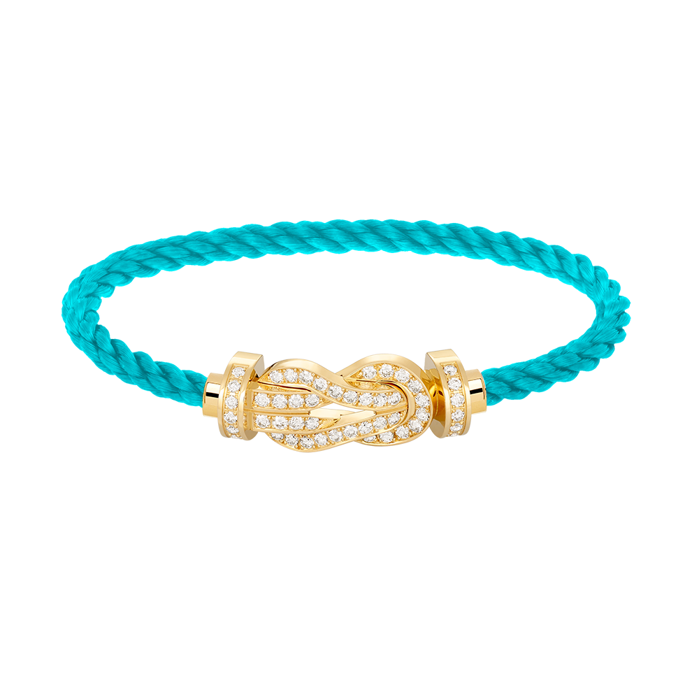 [Cadisa]CHANCE LARGE 8 FIGURE BUCKLE FULLDIAMOND BRACELET GOLD