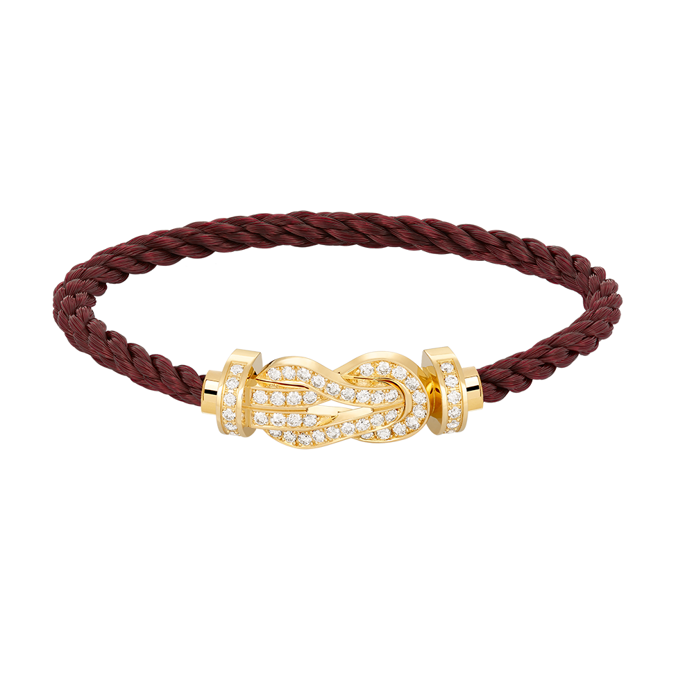 [Cadisa]CHANCE LARGE 8 FIGURE BUCKLE FULLDIAMOND BRACELET GOLD