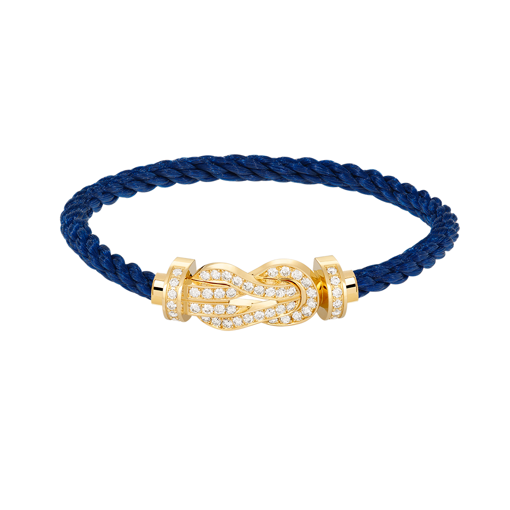 [Cadisa]CHANCE LARGE 8 FIGURE BUCKLE FULLDIAMOND BRACELET GOLD