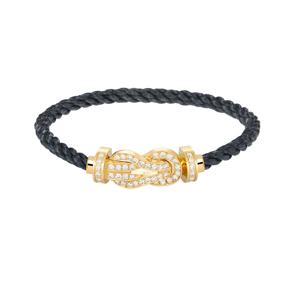 [Cadisa]CHANCE LARGE 8 FIGURE BUCKLE FULLDIAMOND BRACELET GOLD