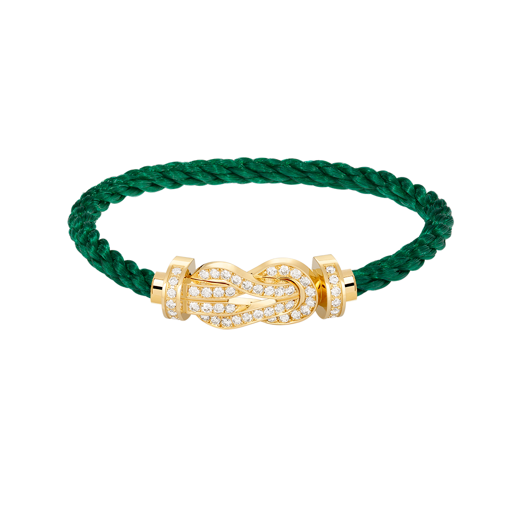 [Cadisa]CHANCE LARGE 8 FIGURE BUCKLE FULLDIAMOND BRACELET GOLD