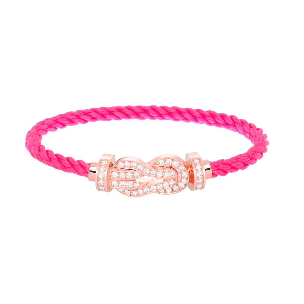 [Cadisa]CHANCE LARGE 8 FIGURE BUCKLE FULL DIAMOND BRACELET ROSE GOLD