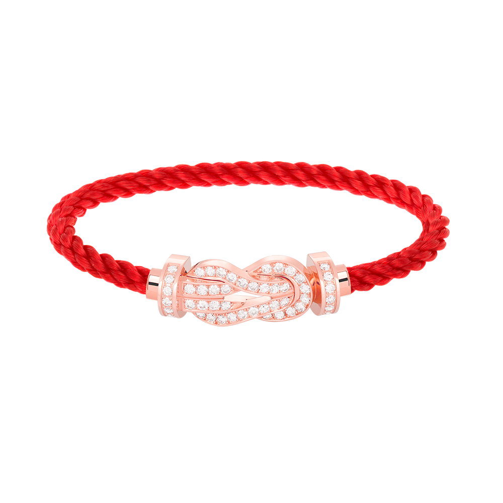 [Cadisa]CHANCE LARGE 8 FIGURE BUCKLE FULL DIAMOND BRACELET ROSE GOLD