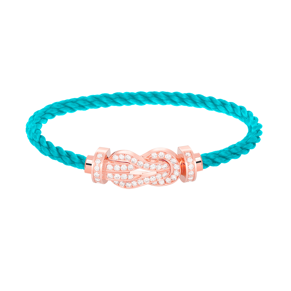[Cadisa]CHANCE LARGE 8 FIGURE BUCKLE FULL DIAMOND BRACELET ROSE GOLD