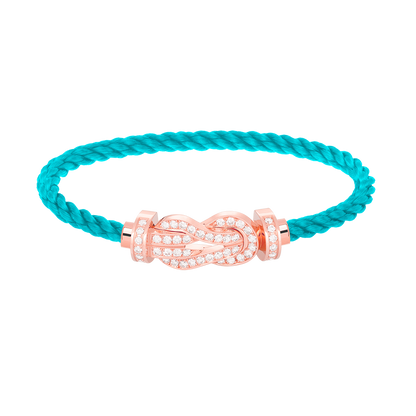 [Cadisa]CHANCE LARGE 8 FIGURE BUCKLE FULL DIAMOND BRACELET ROSE GOLD