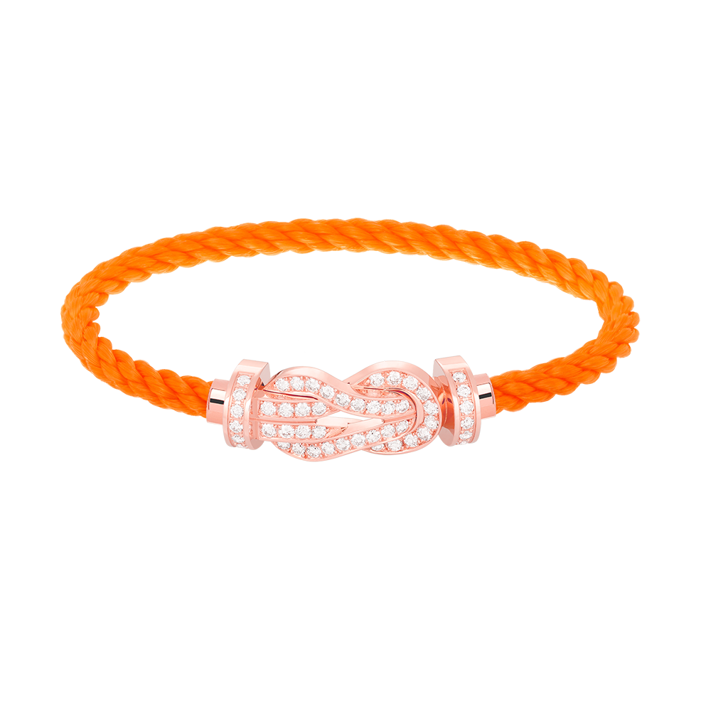[Cadisa]CHANCE LARGE 8 FIGURE BUCKLE FULL DIAMOND BRACELET ROSE GOLD