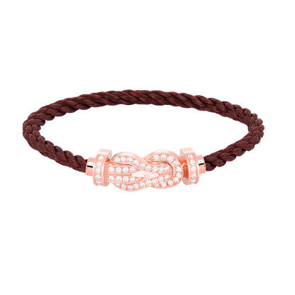 [Cadisa]CHANCE LARGE 8 FIGURE BUCKLE FULL DIAMOND BRACELET ROSE GOLD