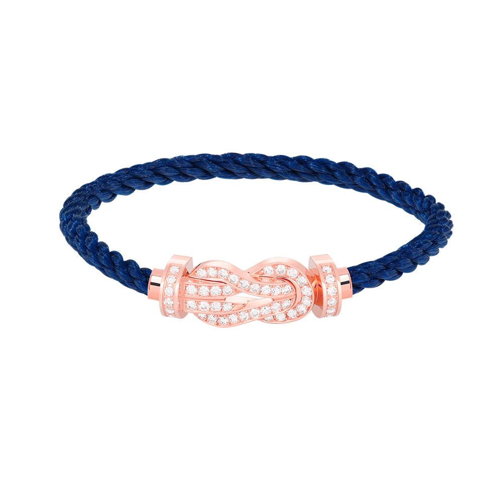 [Cadisa]CHANCE LARGE 8 FIGURE BUCKLE FULL DIAMOND BRACELET ROSE GOLD