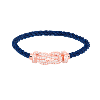 [Cadisa]CHANCE LARGE 8 FIGURE BUCKLE FULL DIAMOND BRACELET ROSE GOLD