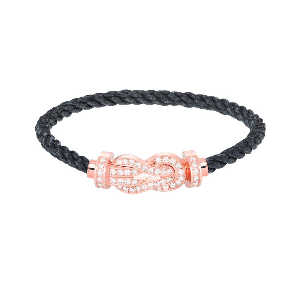 [Cadisa]CHANCE LARGE 8 FIGURE BUCKLE FULL DIAMOND BRACELET ROSE GOLD