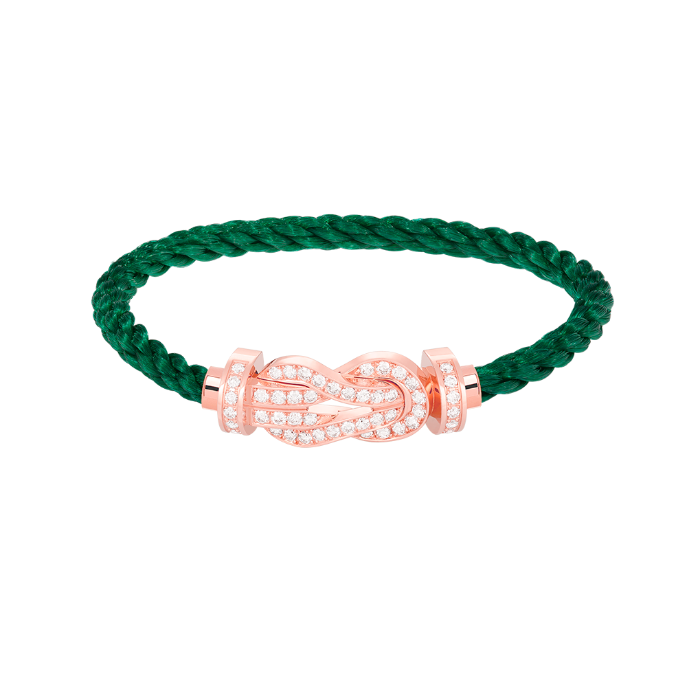 [Cadisa]CHANCE LARGE 8 FIGURE BUCKLE FULL DIAMOND BRACELET ROSE GOLD