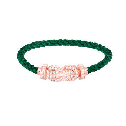 [Cadisa]CHANCE LARGE 8 FIGURE BUCKLE FULL DIAMOND BRACELET ROSE GOLD
