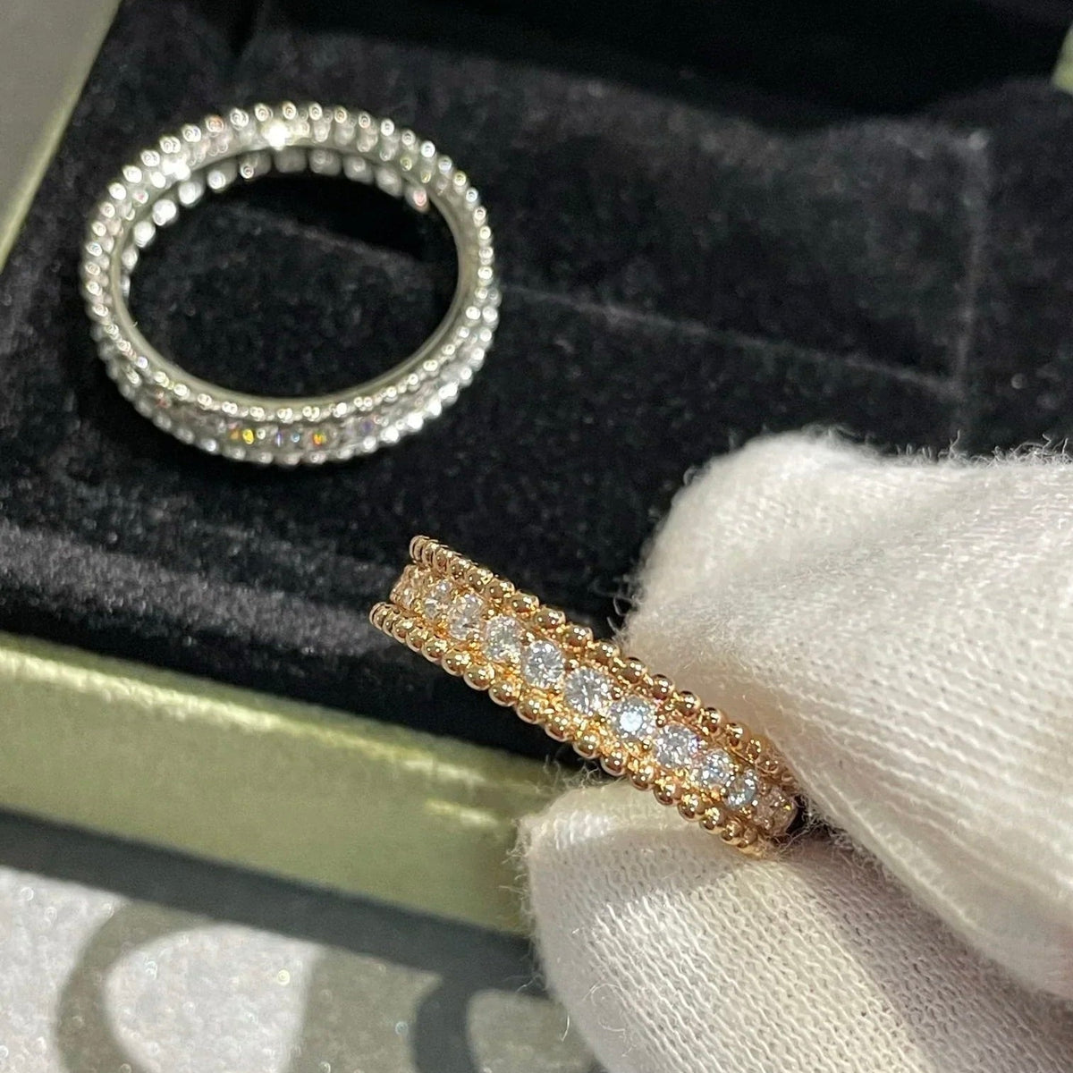 [Cadisa]PERLEE DIAMOND SILVER RING