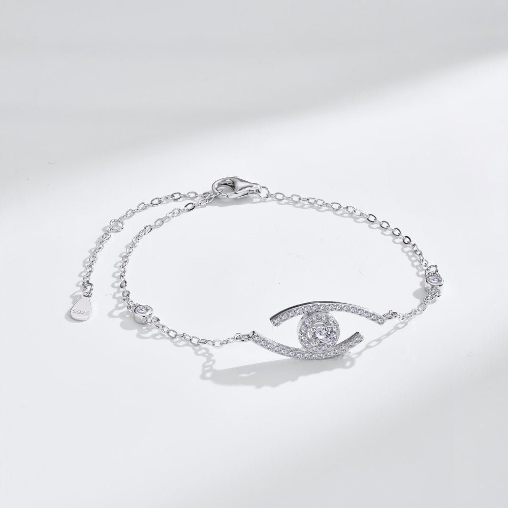 [Cadisa]Lucky Eye Pave-Set Diamond Bracelet