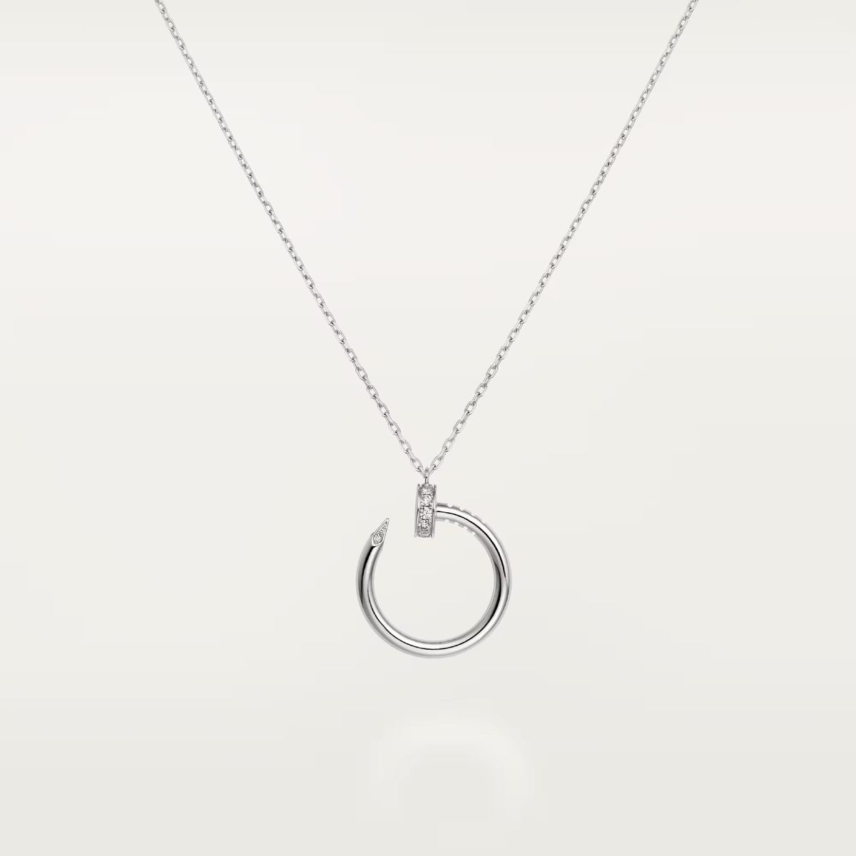 [Cadisa] JUSTE NECKLACE HALF DIAMOND