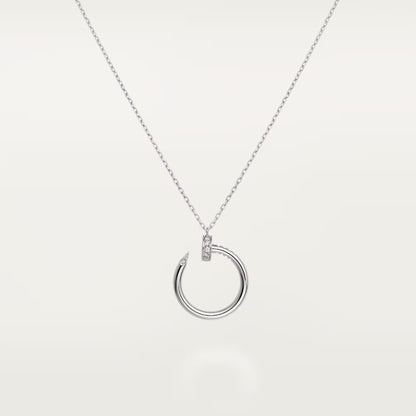 [Cadisa] JUSTE NECKLACE HALF DIAMOND