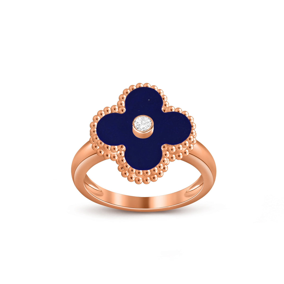 [Cadisa]CLOVER DIAMOND RING ROSE GOLD COLLECTION