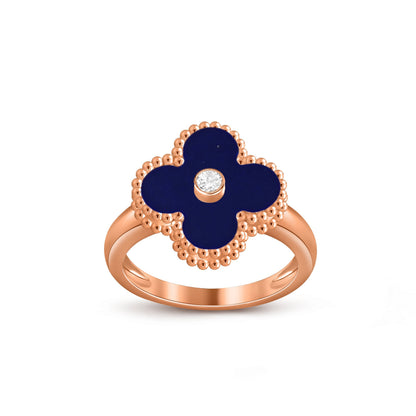 [Cadisa]CLOVER DIAMOND RING ROSE GOLD COLLECTION