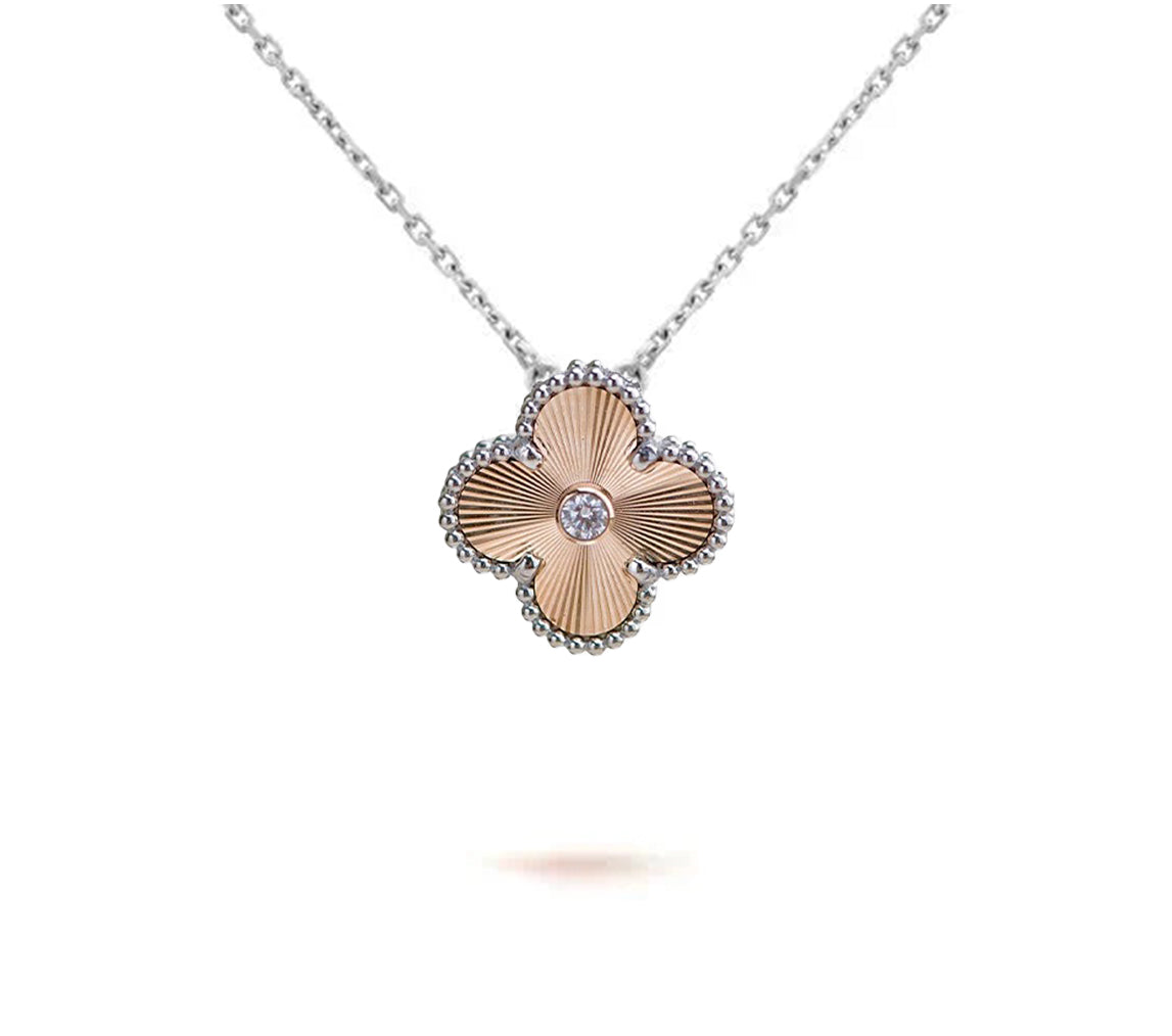 [Cadisa]CLOVER 15MM NECKLACE SILVER COLLECTION