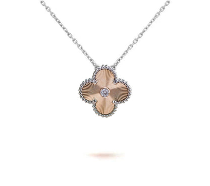 [Cadisa]CLOVER 15MM NECKLACE SILVER COLLECTION