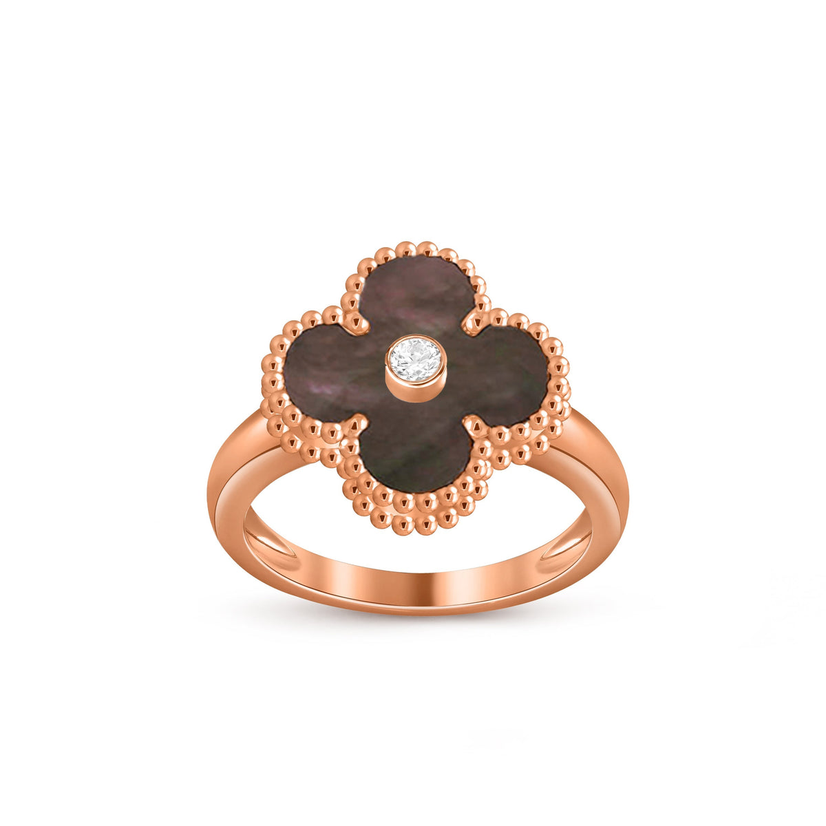 [Cadisa]CLOVER DIAMOND RING ROSE GOLD COLLECTION