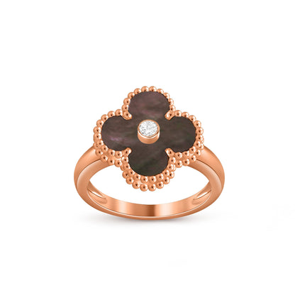 [Cadisa]CLOVER DIAMOND RING ROSE GOLD COLLECTION