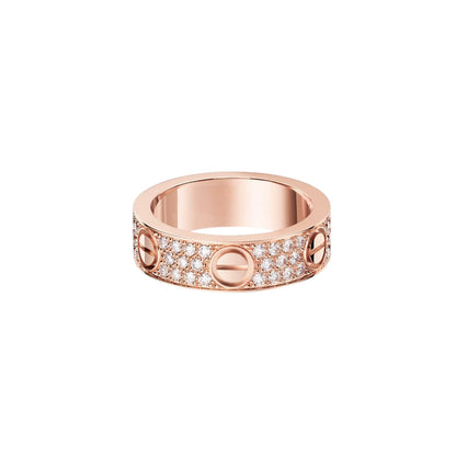 [Cadisa] LOVE RING 5.5MM DIAMONDS PAVED