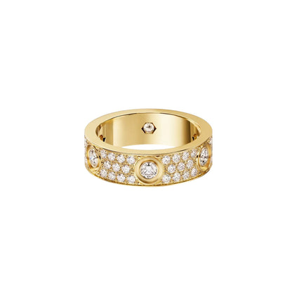 [Cadisa] LOVE 5.5MM FULL-PAVE 6-DIAMOND RING