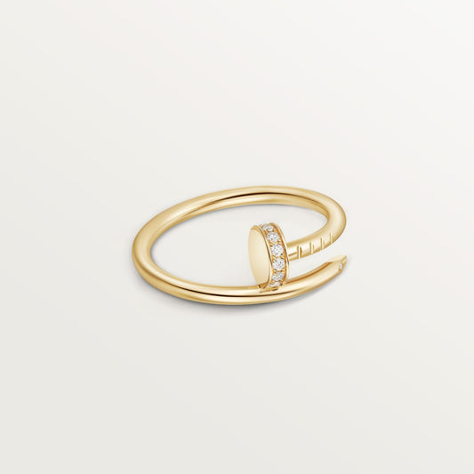 [Cadisa] JUSTE 1.8MM HALF DIAMOND RING