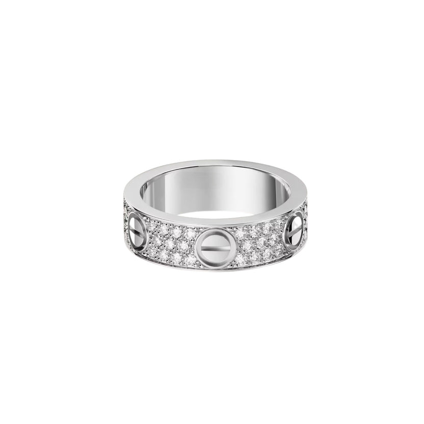 [Cadisa] LOVE RING 5.5MM DIAMONDS PAVED