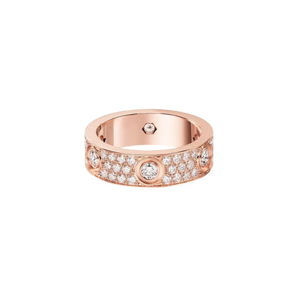 [Cadisa] LOVE 5.5MM FULL-PAVE 6-DIAMOND RING