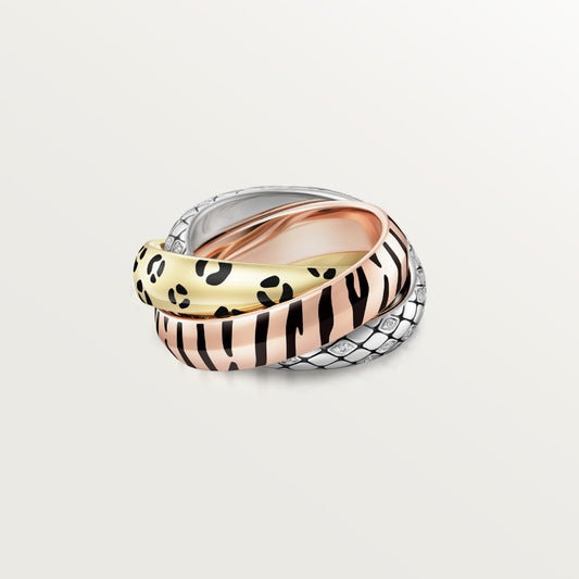 [Cadisa] TRINITY  RING LEOPARD PRINT