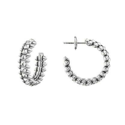 [Cadisa] CLASH SMALL HOOP EARRINGS