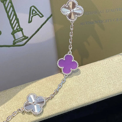 [Cadisa] CLOVER 5 MOTIF VIOLET BRACELET COLLECTION