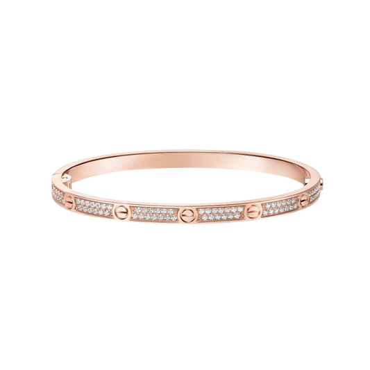 [Cadisa] LOVE BRACELET 3.65MM DIAMOND-PAVED