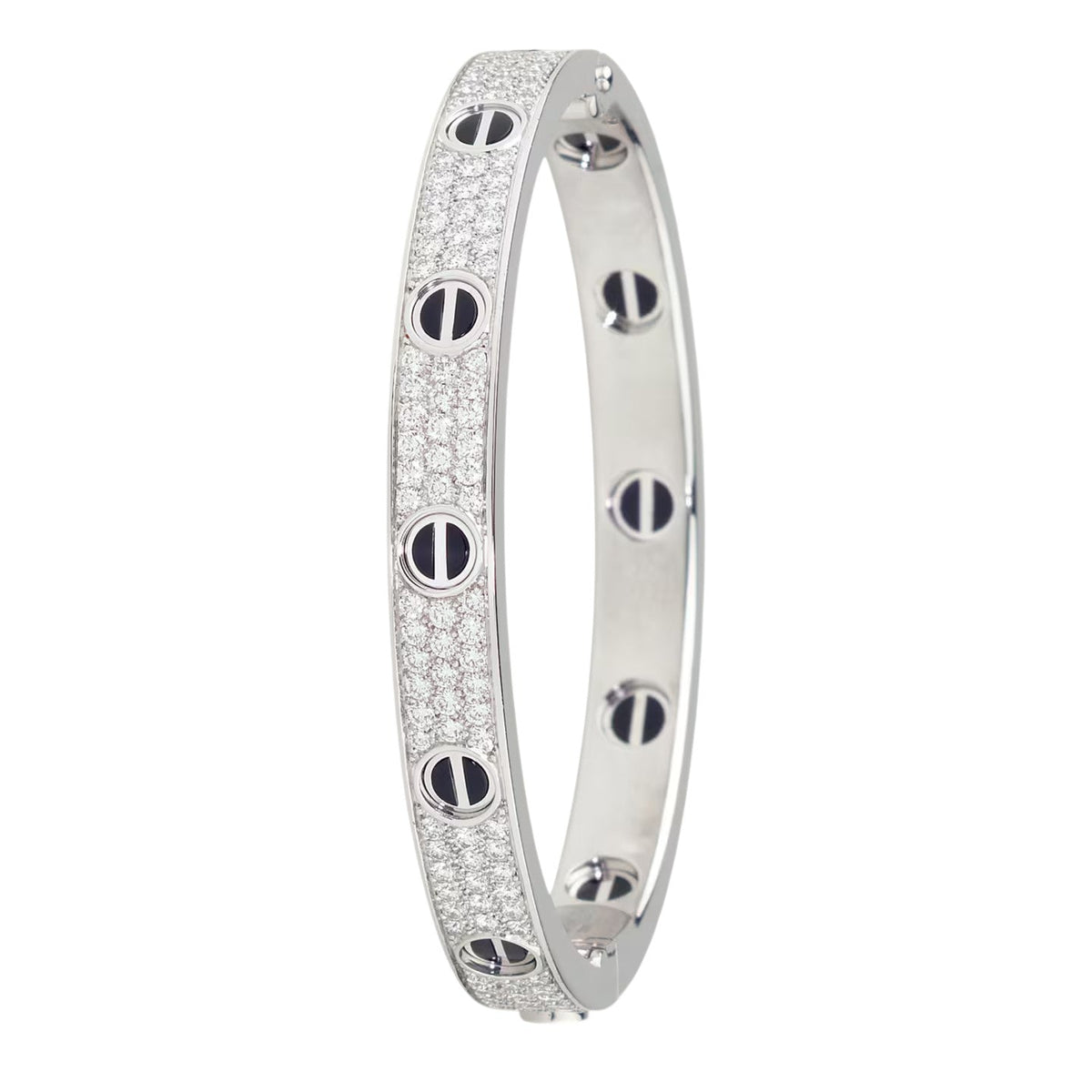 [Cadisa] LOVE BRACELET 6.1MM DIAMOND-PAVED CERAMIC