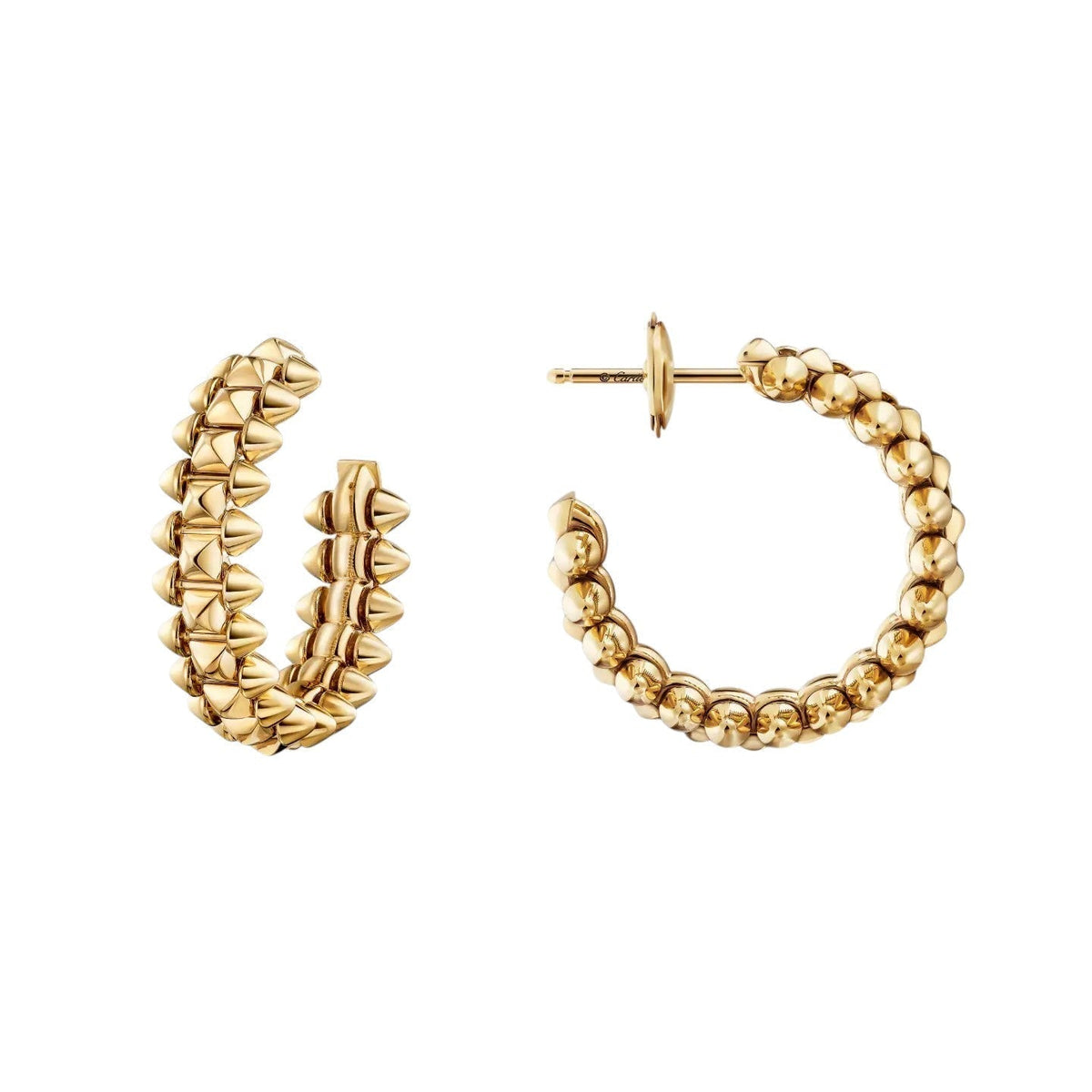 [Cadisa] CLASH SMALL HOOP EARRINGS