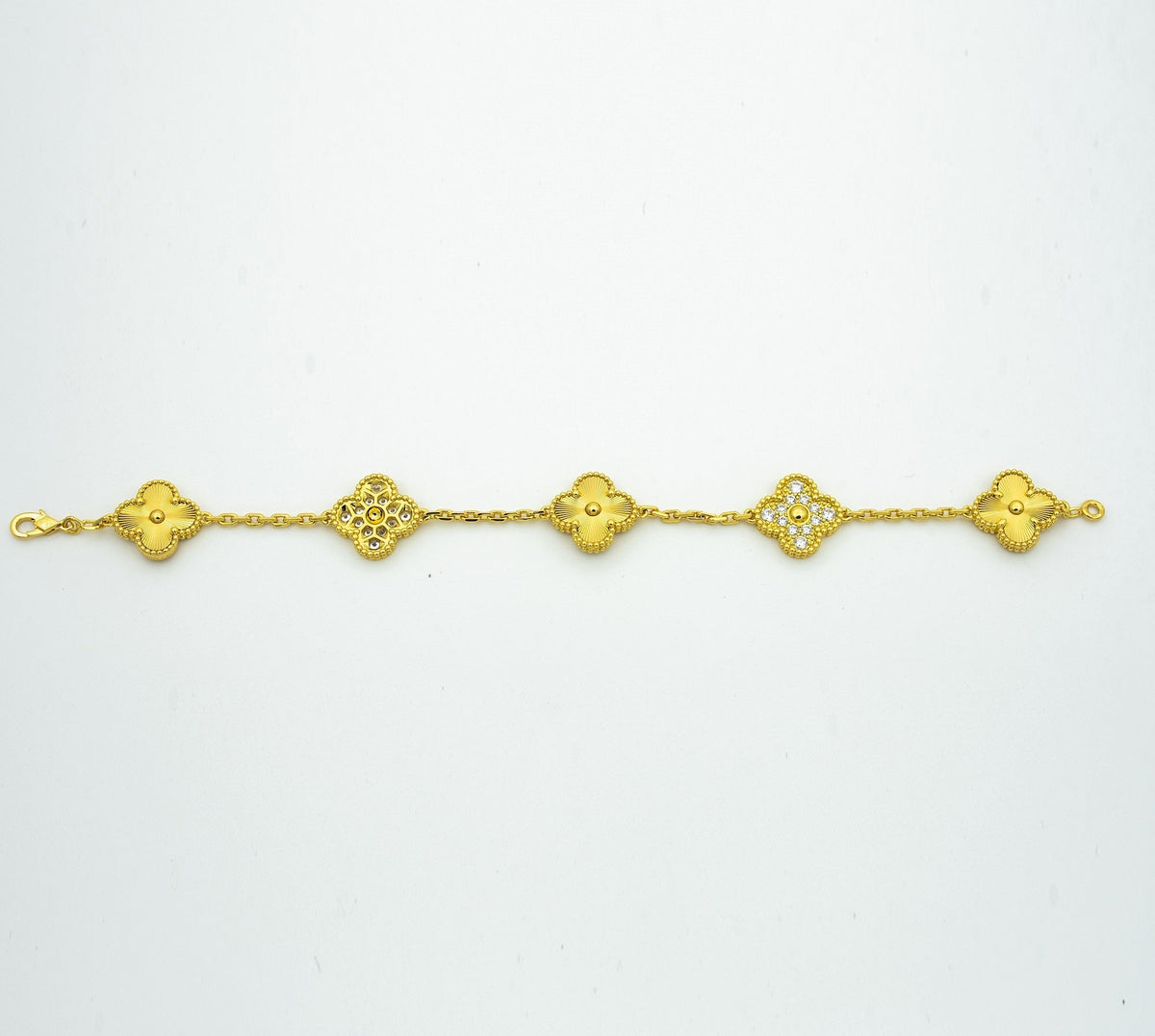 [Cadisa] CLOVER 5 MOTIF LASER BRACELET COLLECTION