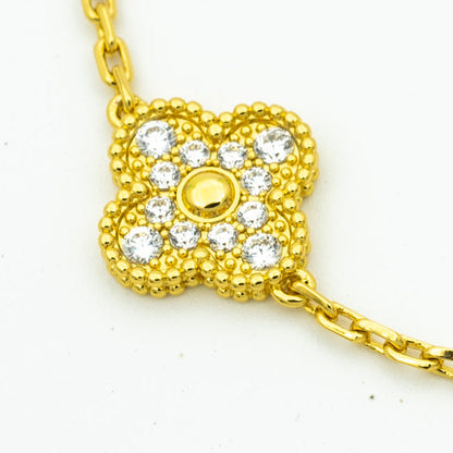 [Cadisa] CLOVER 5 MOTIF LASER BRACELET COLLECTION